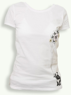 Panda Tee, white