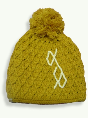 Cross Pom, yellow