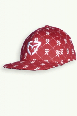 Skulllogo Cap, red