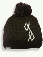 Cross Pom, dark brown