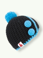 Button Bay - black/laguna blue